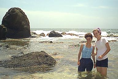 Andrea and Kate enjoy the waters