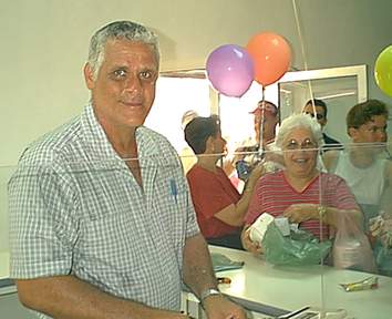 Archie serves Miss Mary