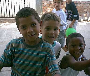 A few of the children